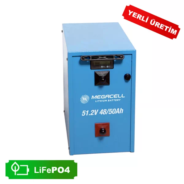 Gezgin Solar | Megacell Lityum Demir Fosfat Akü 51.2 V 48/50 Ah LiFePO4